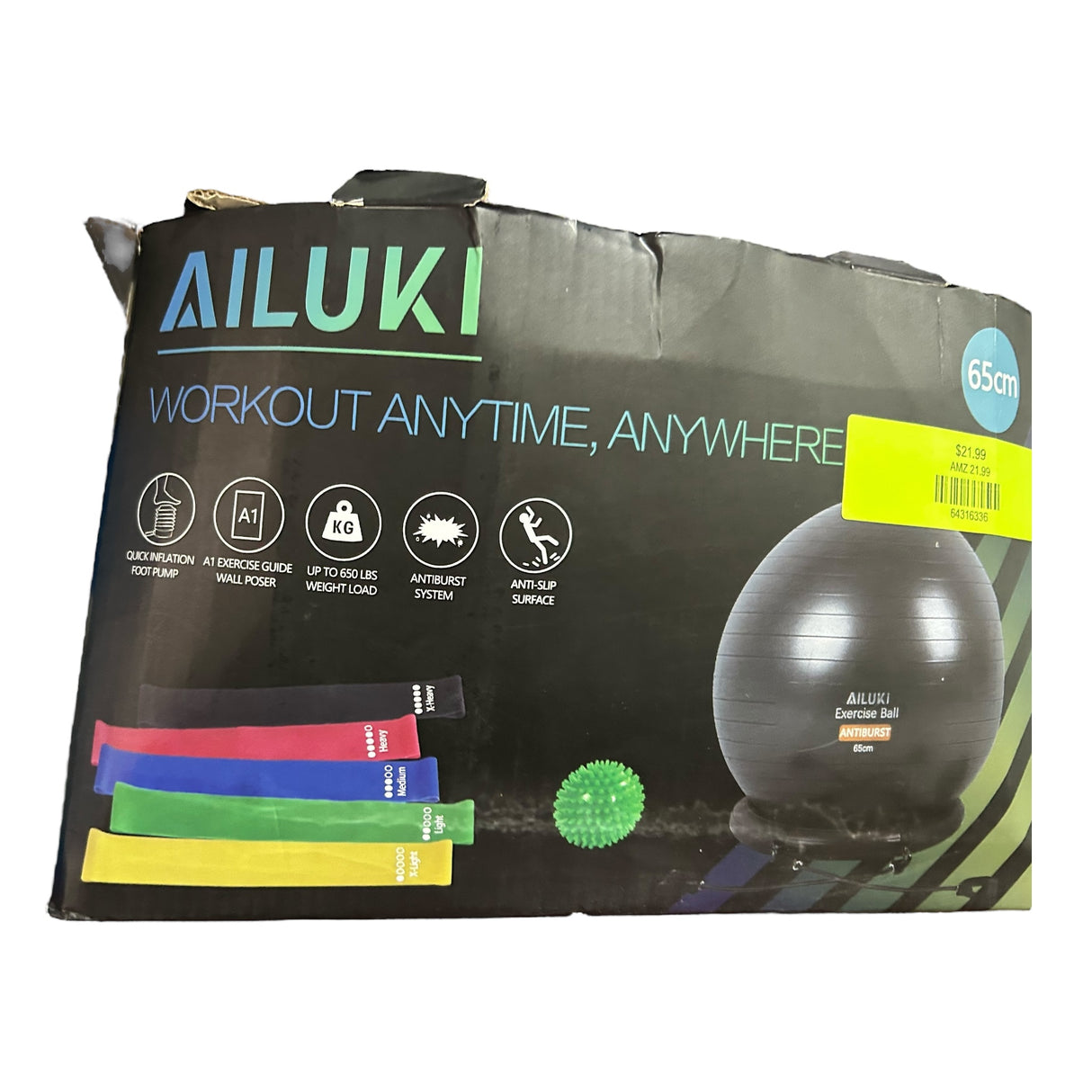 Ailuki, Exercise Anytime, Anywhere! Workout Set - Freeman Liquidators