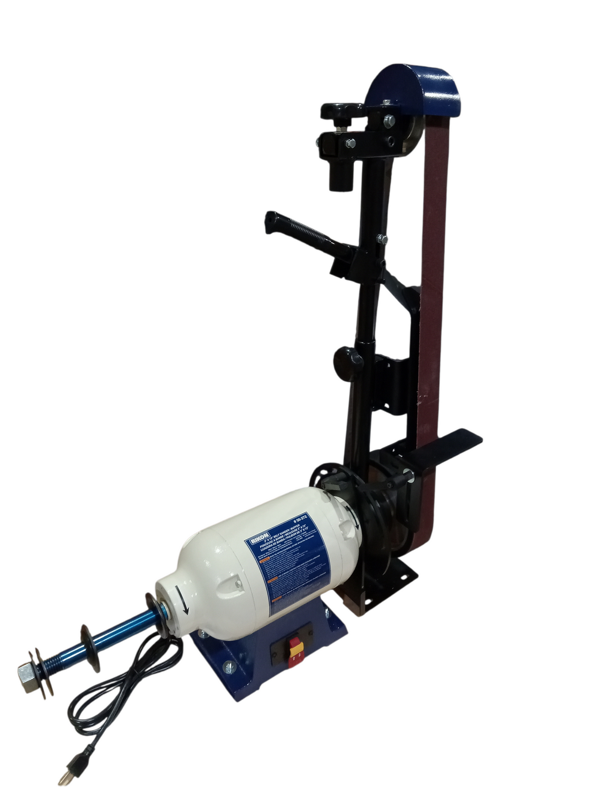 RIKON 2"x72" Knife Belt Sander/Buffer | Excellent for a wide variety of applications including sanding, grinding and making knives with 1 HP Motor and Adjustable Sanding Belt Arm (B09HRD5BQM)