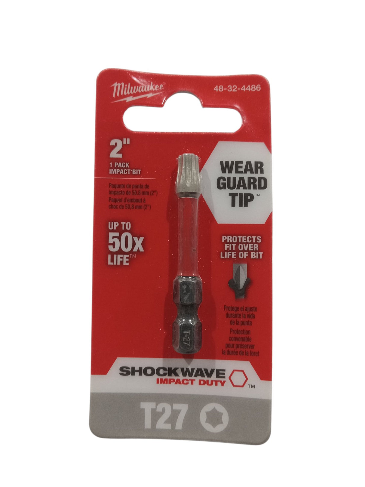 MILWAUKEE ELEC TOOL 48-32-4486 2" T27 Torx Power Bit - Image 1