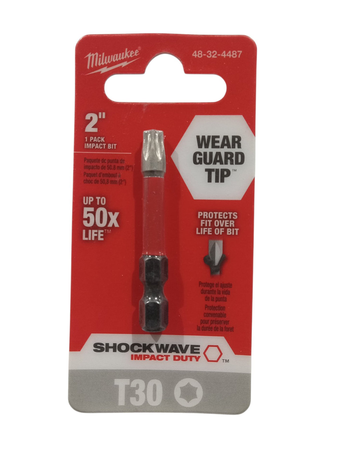 MILWAUKEE ELEC TOOL 48-32-4487 2" T30 Torx Power Bit - Image 1