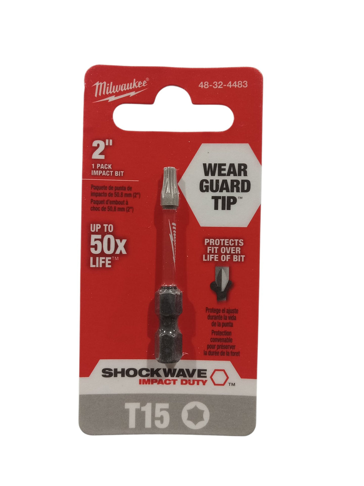 Milwaukee Electric Tool Corporation TORX BIT T15 2" SW (Pkg of 5) - Image 1