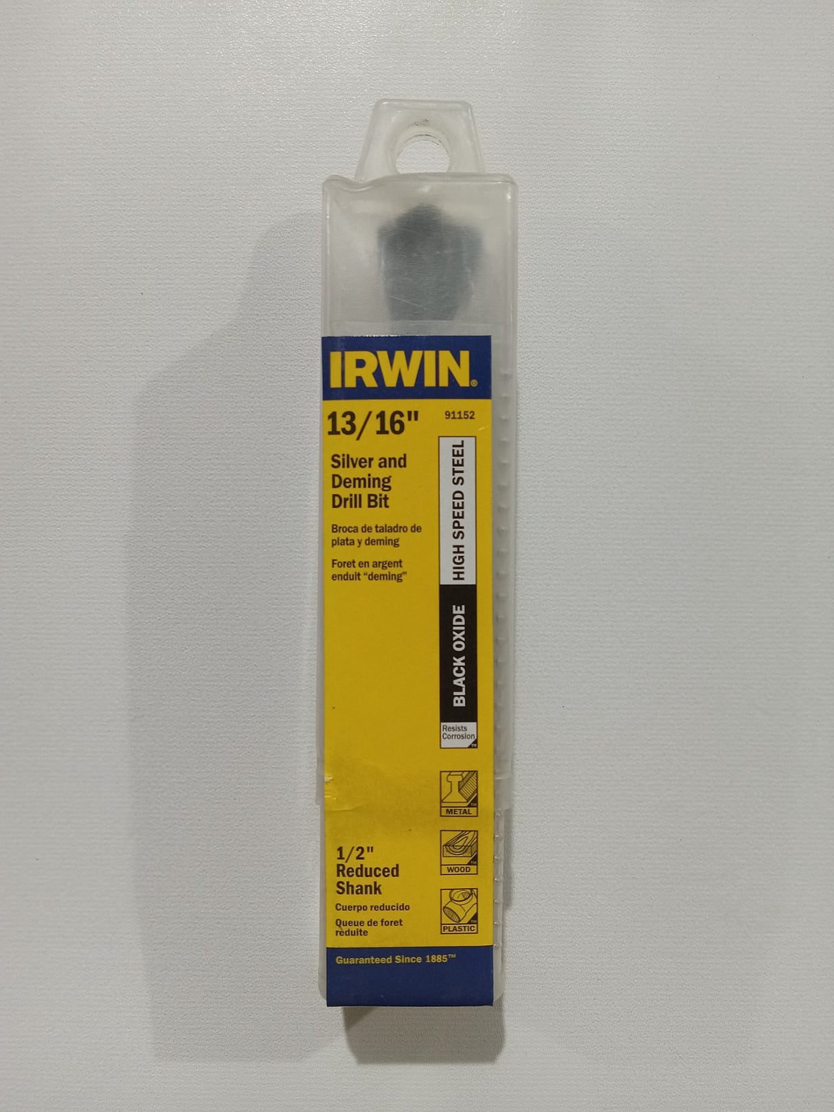 Irwin Tools 91152 Irwin Silver & Deming Drill Bit, 13/16" Diameter - Image 1
