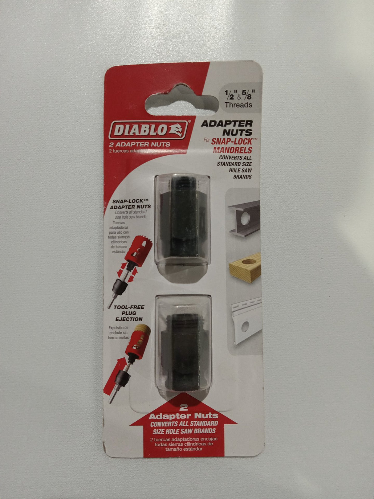 Freud DHSNUT2 Hole Saw Adapter Arbor - Quantity 5 - Image 1