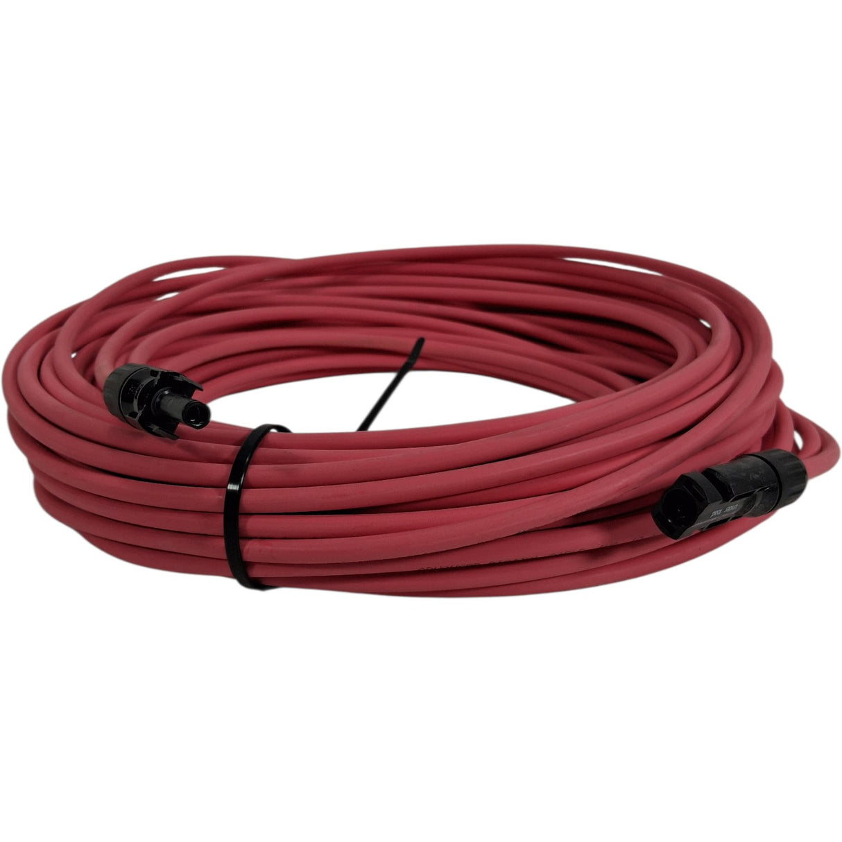 PACIFIC COAST WIRE & CABLE — PCWCRED100MC4MF — 100 ft Red MC4 Solar PV Connection Cable - Image 1