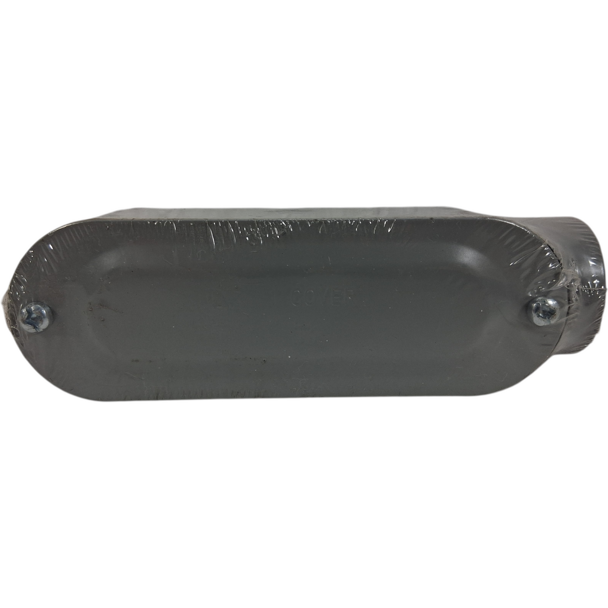 T1 — 1" LB Conduit Body Cover (PVC) with Screw Holes - Image 1