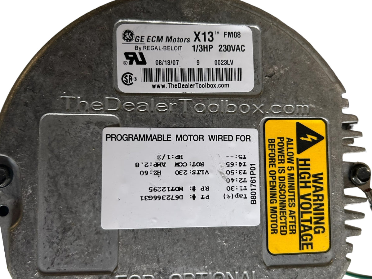 GE ECM MOTORS, 5SME39DXL054, 1/3 HP Blower Motor NEW NO BOX