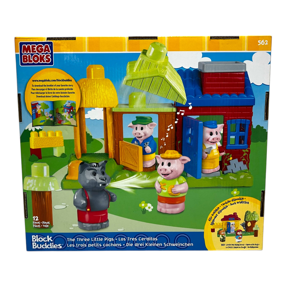 Mega Bloks Block Buddies - Three Little Pigs Playset (12 pcs) - Freeman Liquidators