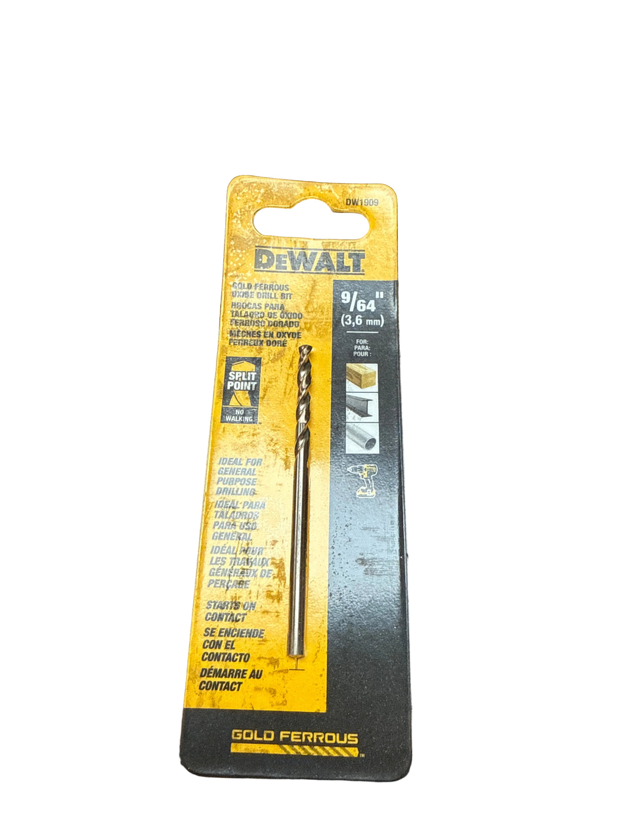 Dewalt 9/64” drill bit