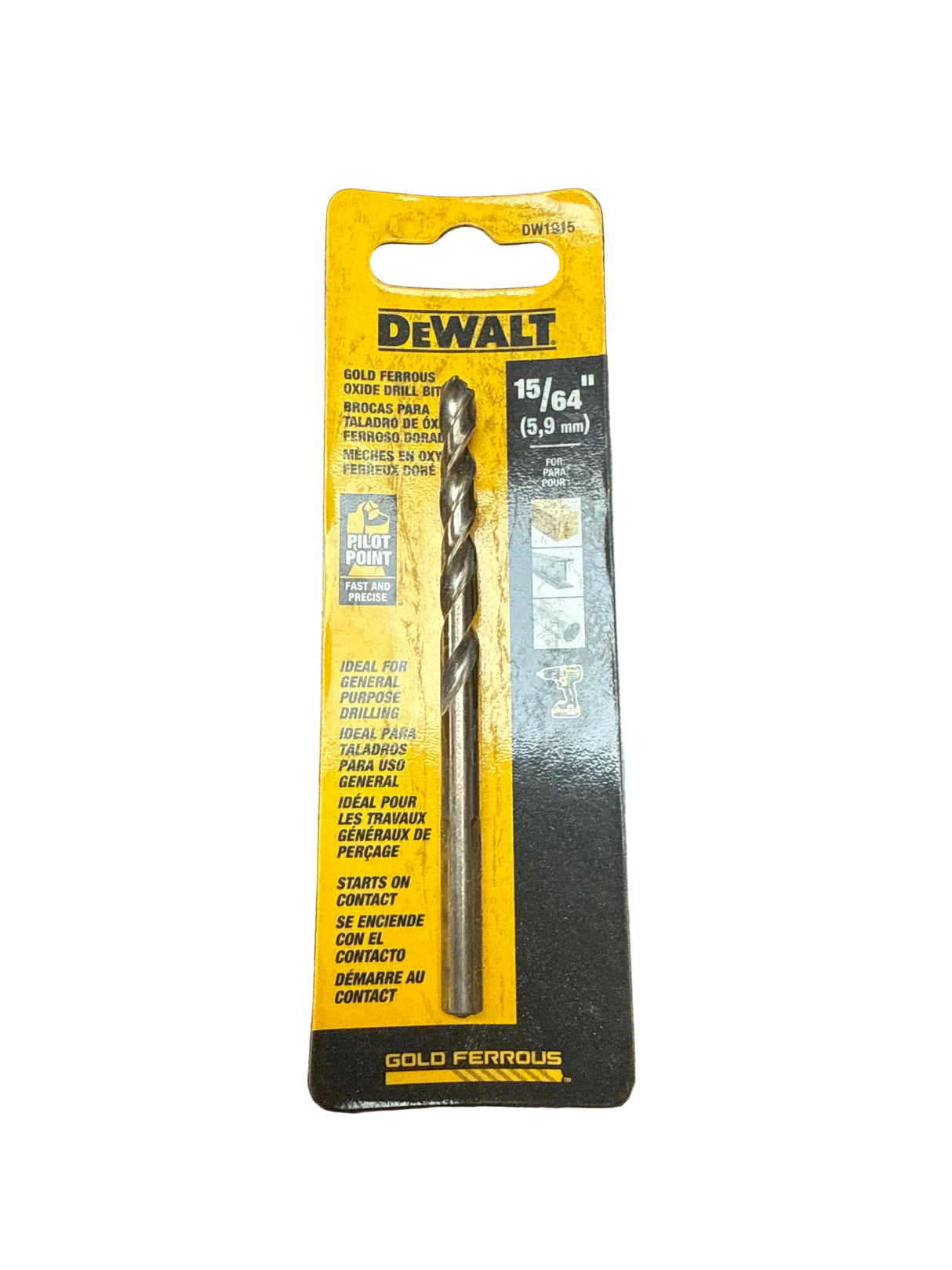 Dewalt 15/64” drill bit