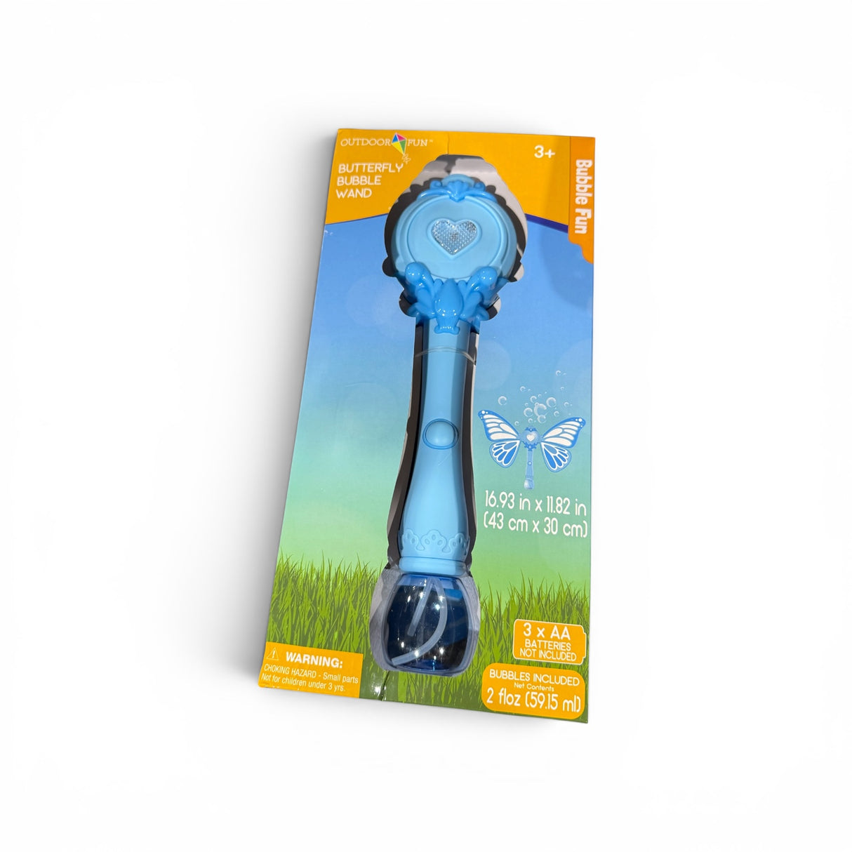 Butterfly Bubble Wand Blue
