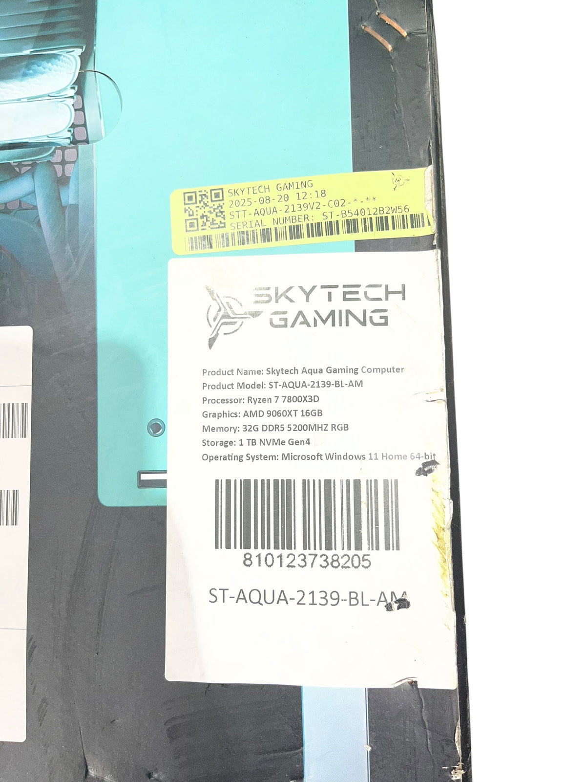Skytech, ST-AQUA-2139-BL-AM, Gaming Computer, Aqua
