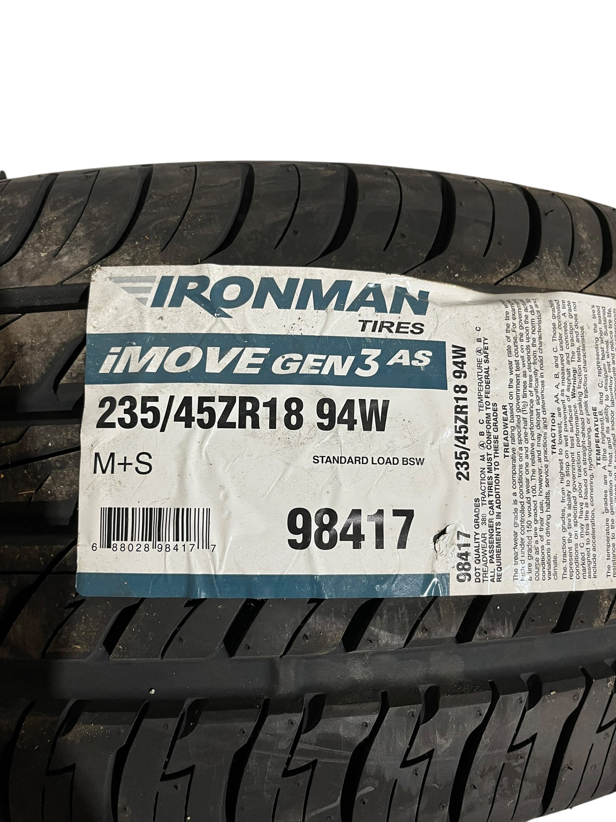 Ironman, 98417, iMove Gen3, 235/45ZR18, 94W, Tire