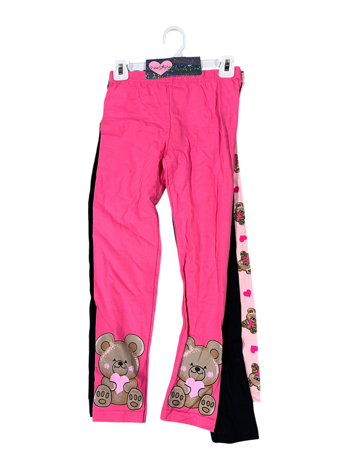 Freestyle, Girls, Cotton Leggings, 3 Pack