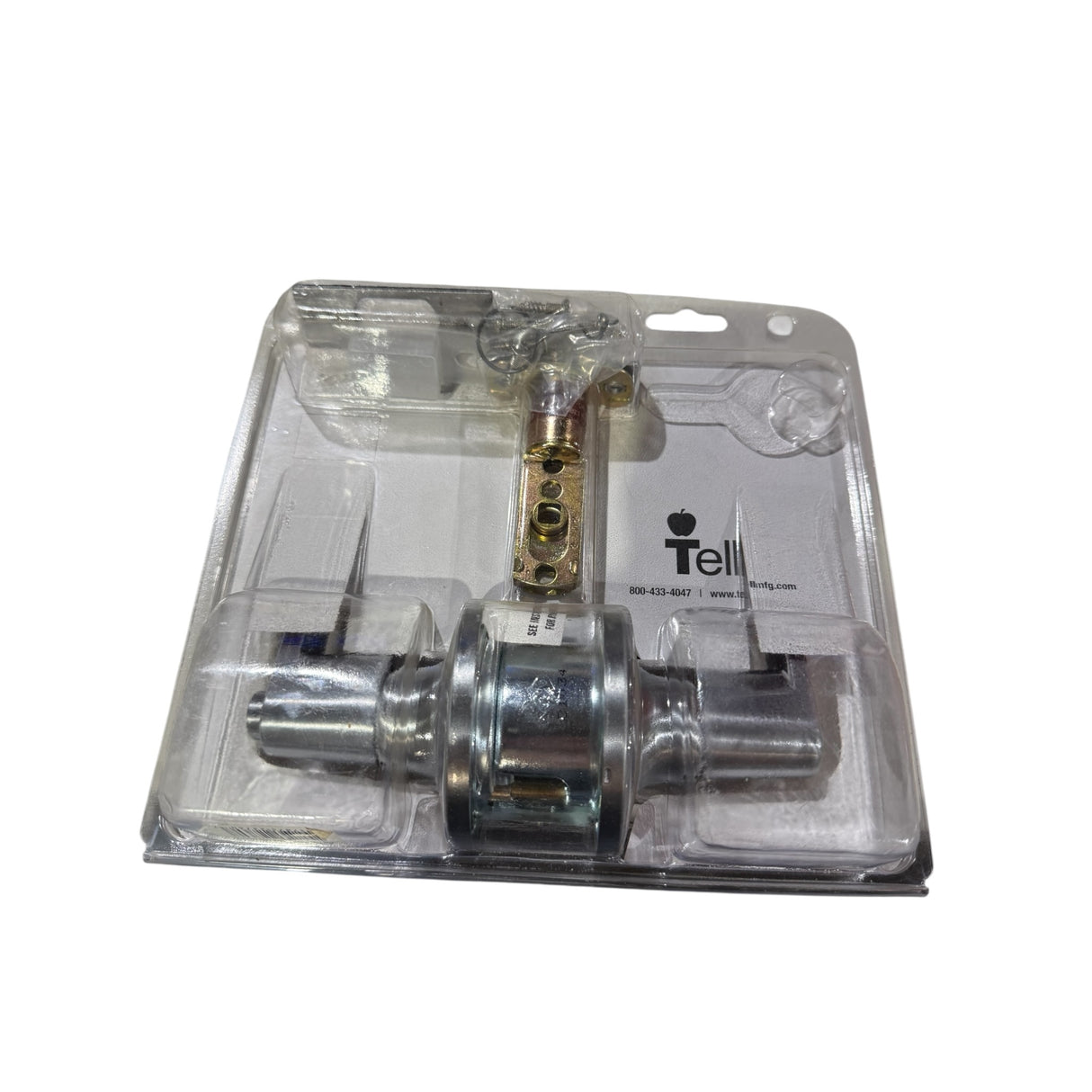 Tell Manufacturing CL100199 Satin Chrome Light-Duty Commercial Privacy Lever - Image 2