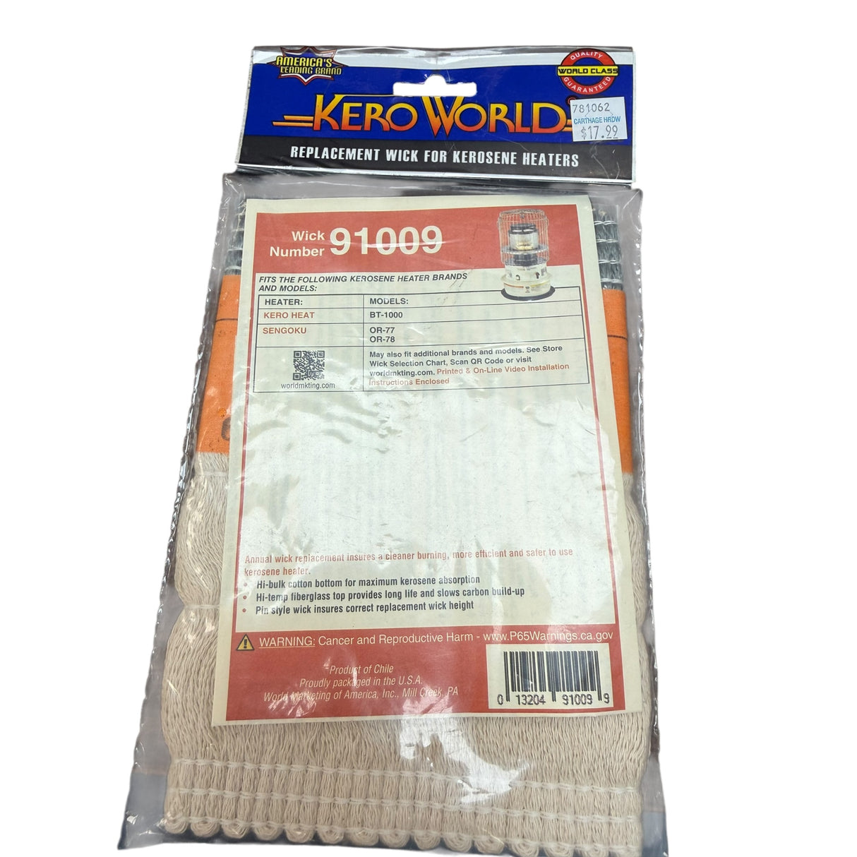 World Marketing 91009 Kero-World Replacement Wick - Image 1