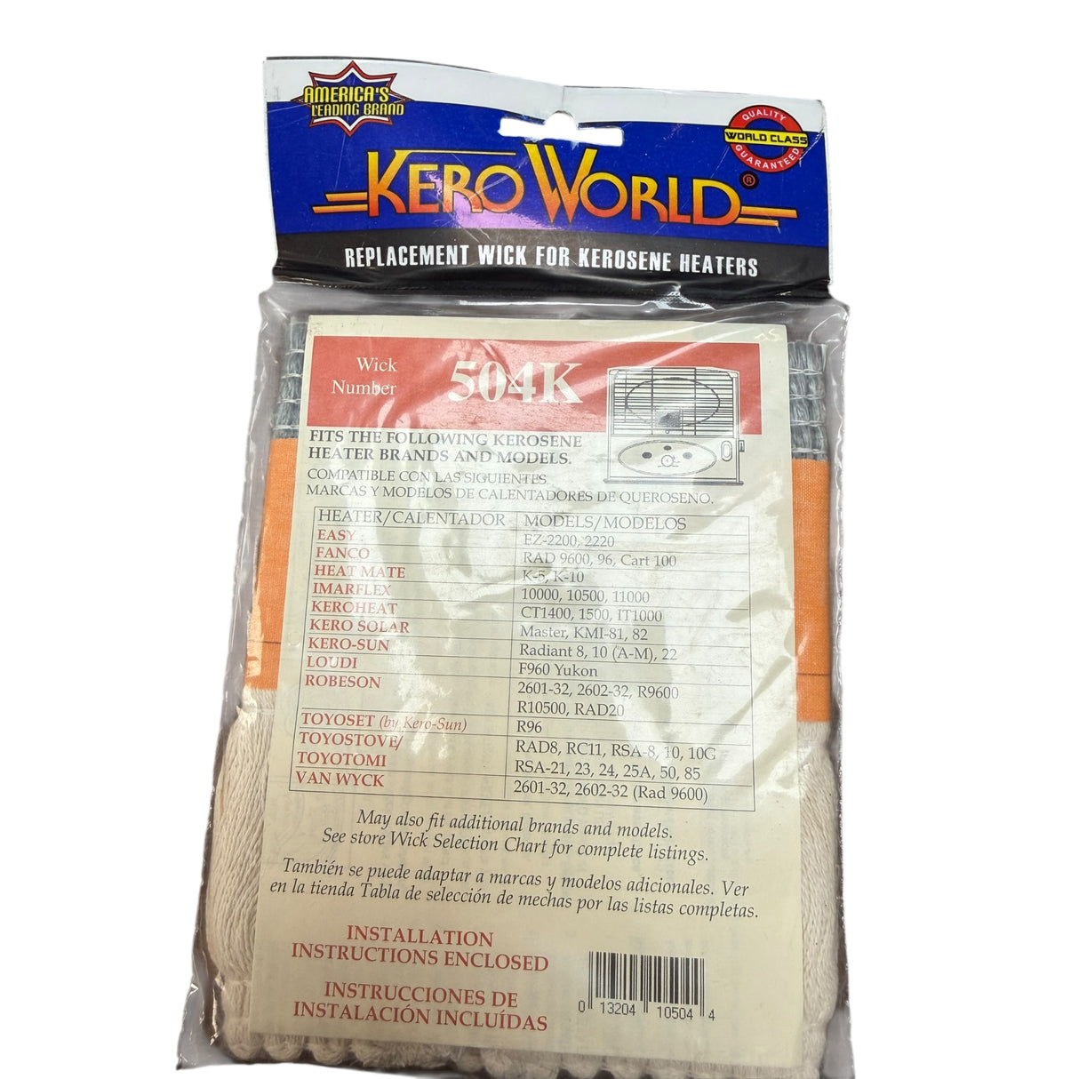 World Marketing Of America 504K Kerosene Replacement Wick - Quantity 20 - Image 1