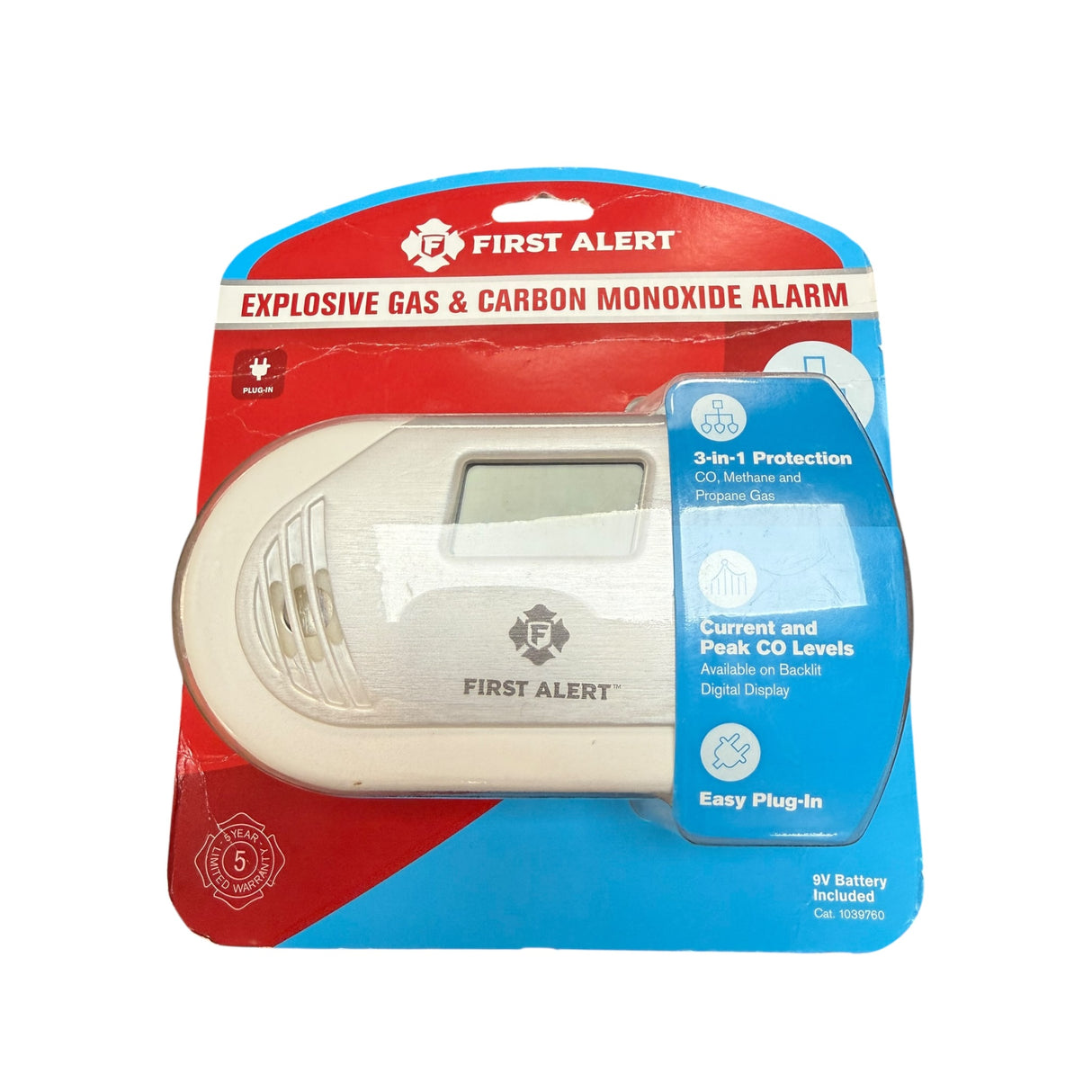 First Alert Brk 1039760 Explosive Gas/CO Alarm - Quantity 1 - Image 1