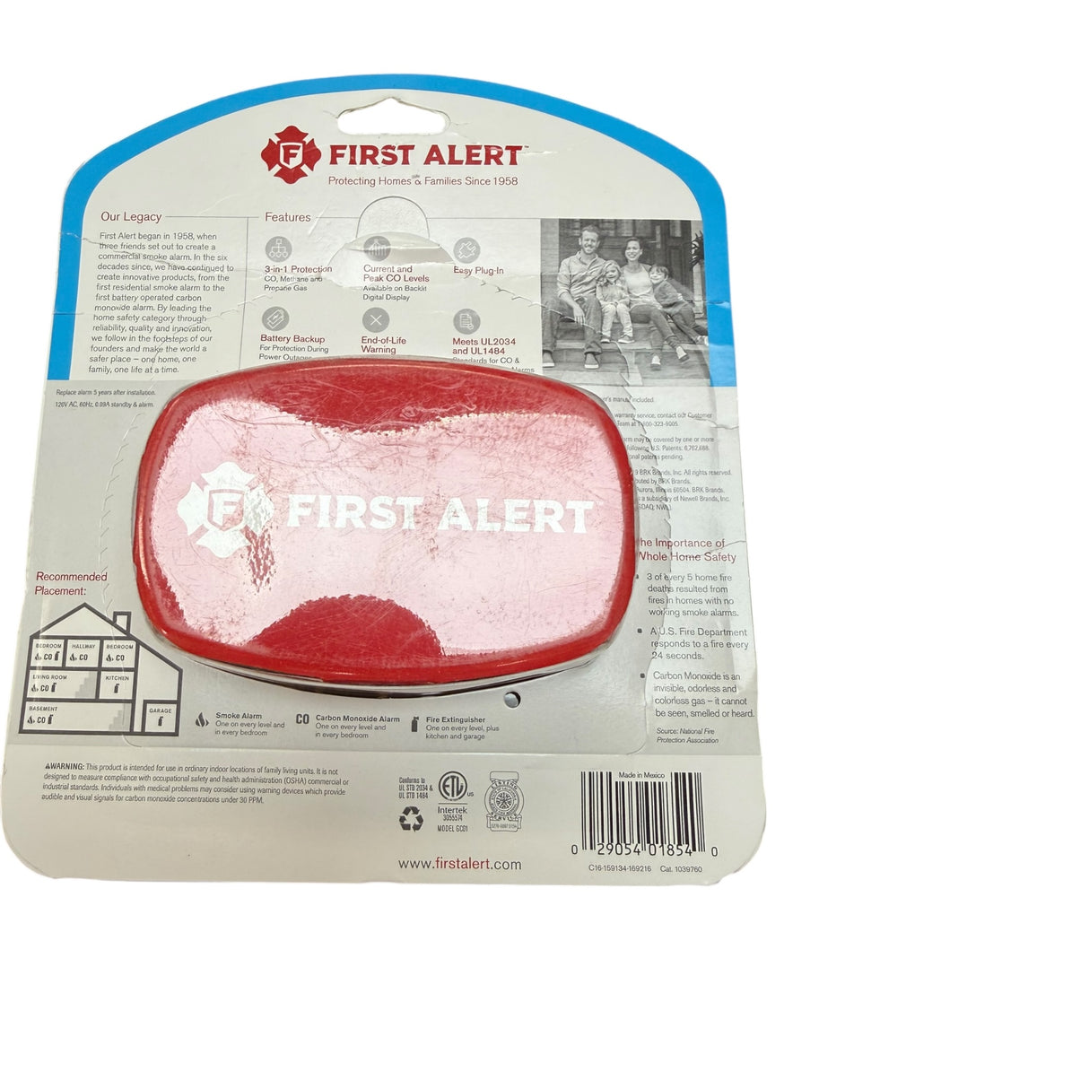 First Alert Brk 1039760 Explosive Gas/CO Alarm - Quantity 1 - Image 2