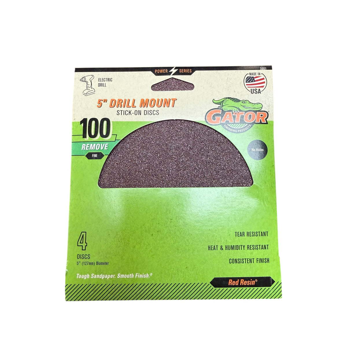 ALI INDUSTRIES 3001 5", 100 Grit, Sanding Discs - Image 1