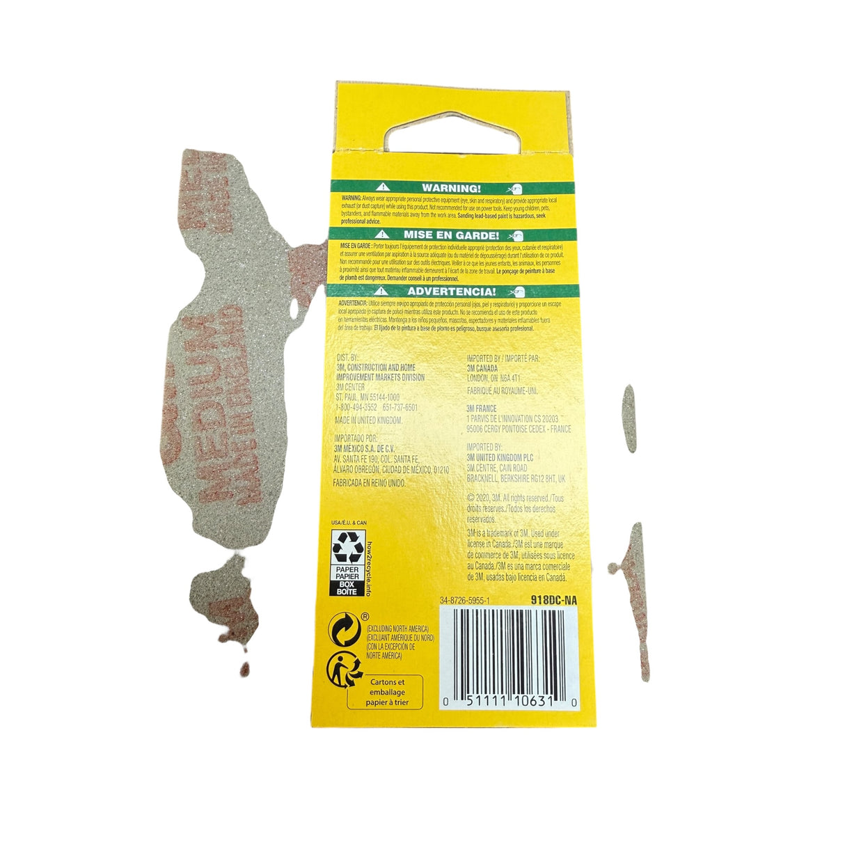 3M 918DC-NA Medium Contour Surface Sanding Sponges - Image 2