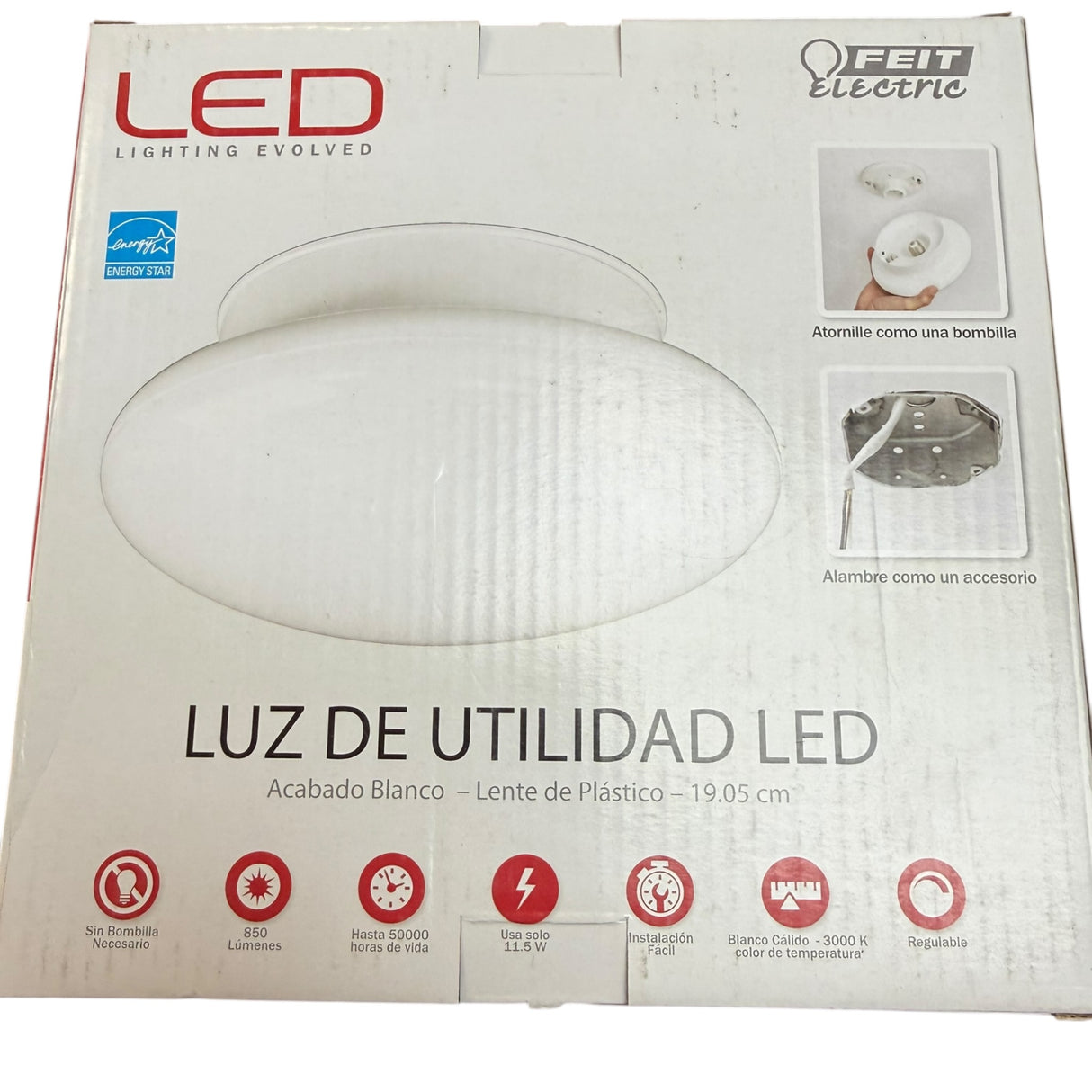 Feit Electric 220808 7.5 in. LED Utility Light Soft White - Image 2