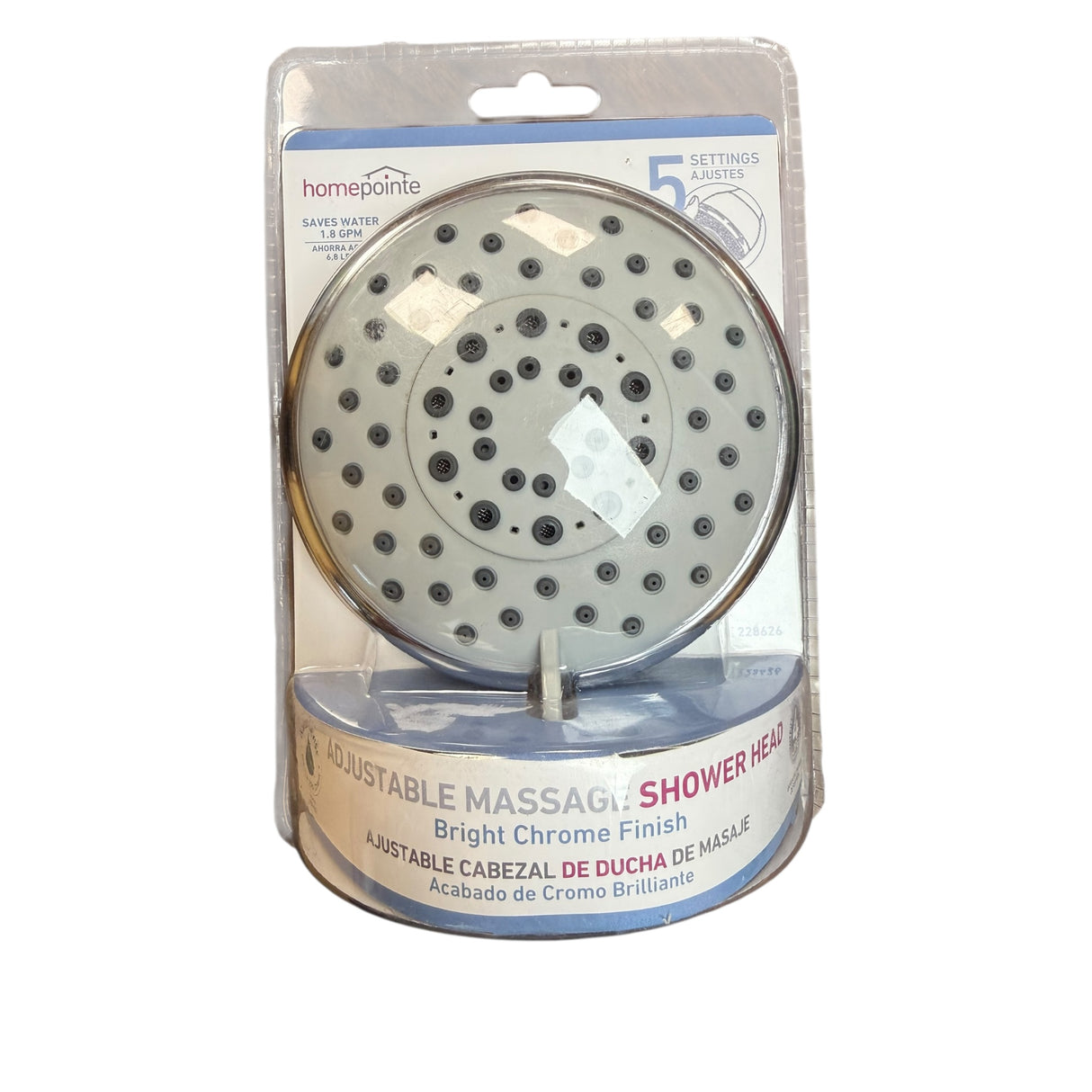 Homewerks Worldwide 228626 CHR 5Spr SHWR HP 5 SPR Shower Head - Image 1