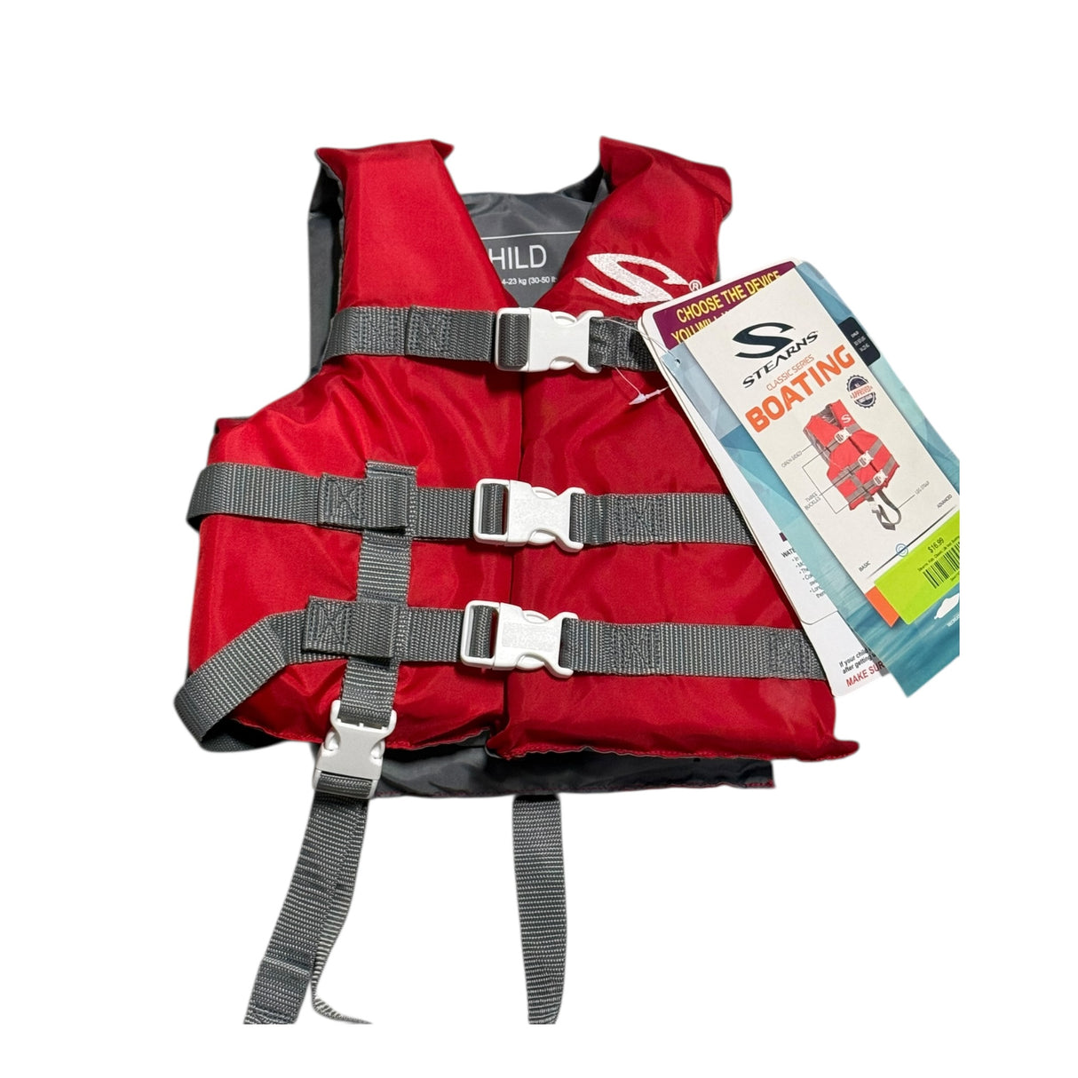 Coleman Stearns Classic Series Child Life Vest - 30-50 lbs. Red Unisex - Image 1