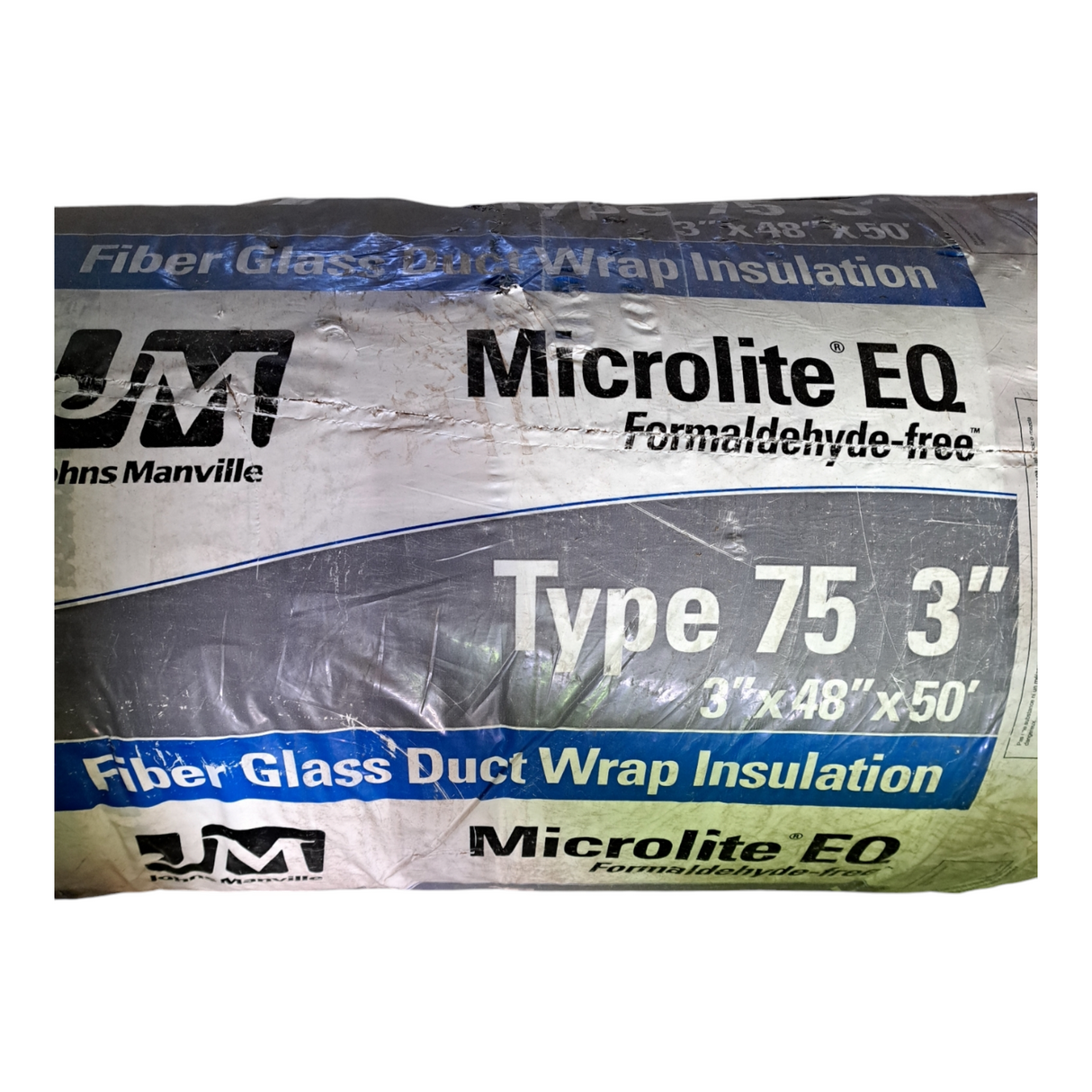 Johns Manville, Microlite EQ, Ductwrap, T75, 3" x 48" x 50, FSK 200.0 SF/Roll (In-Store Pickup Only) - Freeman Liquidators