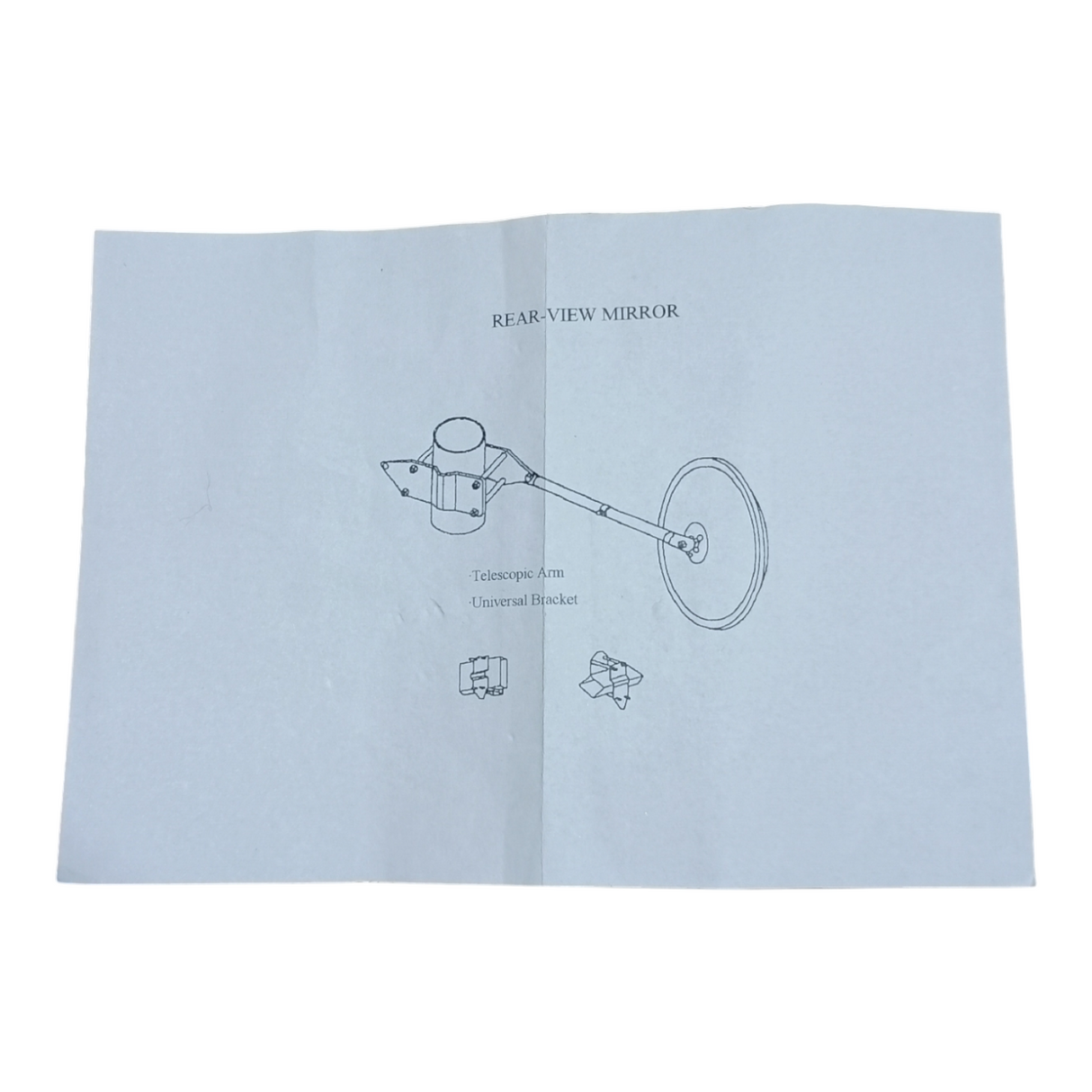 Hyster, 3022847, Forklift Mirror | 4x8 Inch Acrylic with Telescoping Arm - Freeman Liquidators