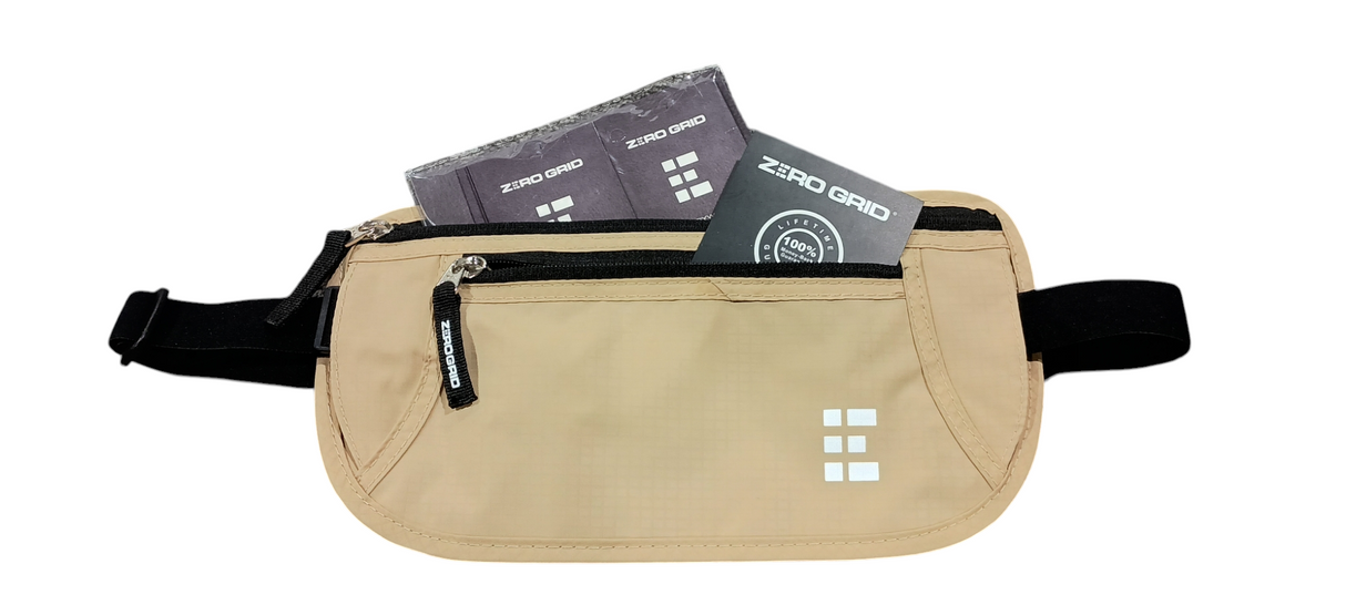 Money, Belt, Concealed, Travel, Pouch, RFID, Blocking - Freeman Liquidators