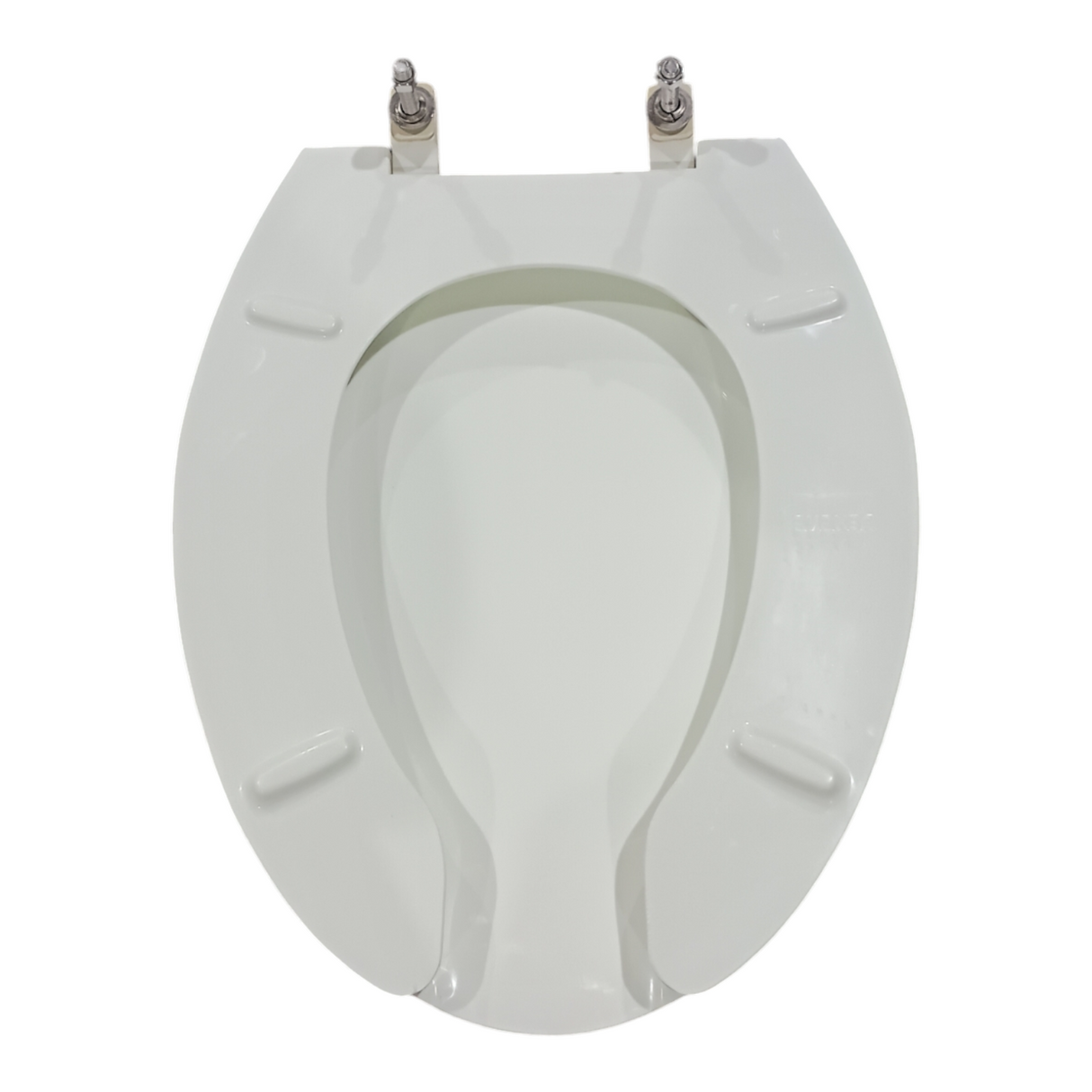Beneke, 521 HPSS, Solid, Plastic, Open, Front, Elongated, Toilet, Seat, White - Freeman Liquidators