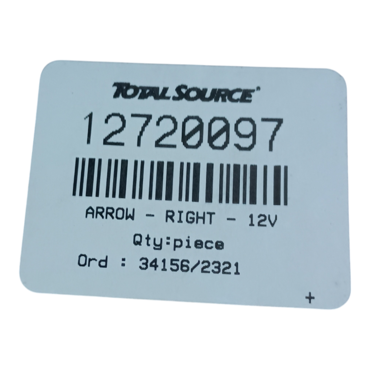 TotalSource SY855R-LED 12V Amber Right Arrow LED Light – Compatible Replacement for Taylor-Dunn 7930315 - Freeman Liquidators