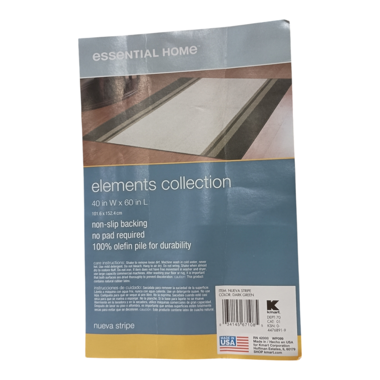 Elements Collection, Green, Nueva, Stripe, Rug, Elements, Collection - Freeman Liquidators