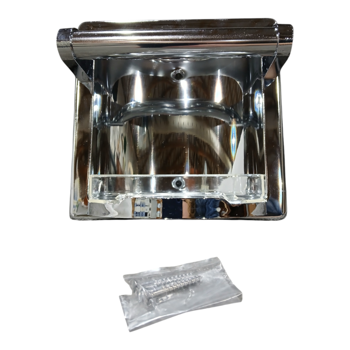 Donner Royal, Chrome Bathroom Accessories, Recessed, Soap, Holder, Grab Bar - Freeman Liquidators