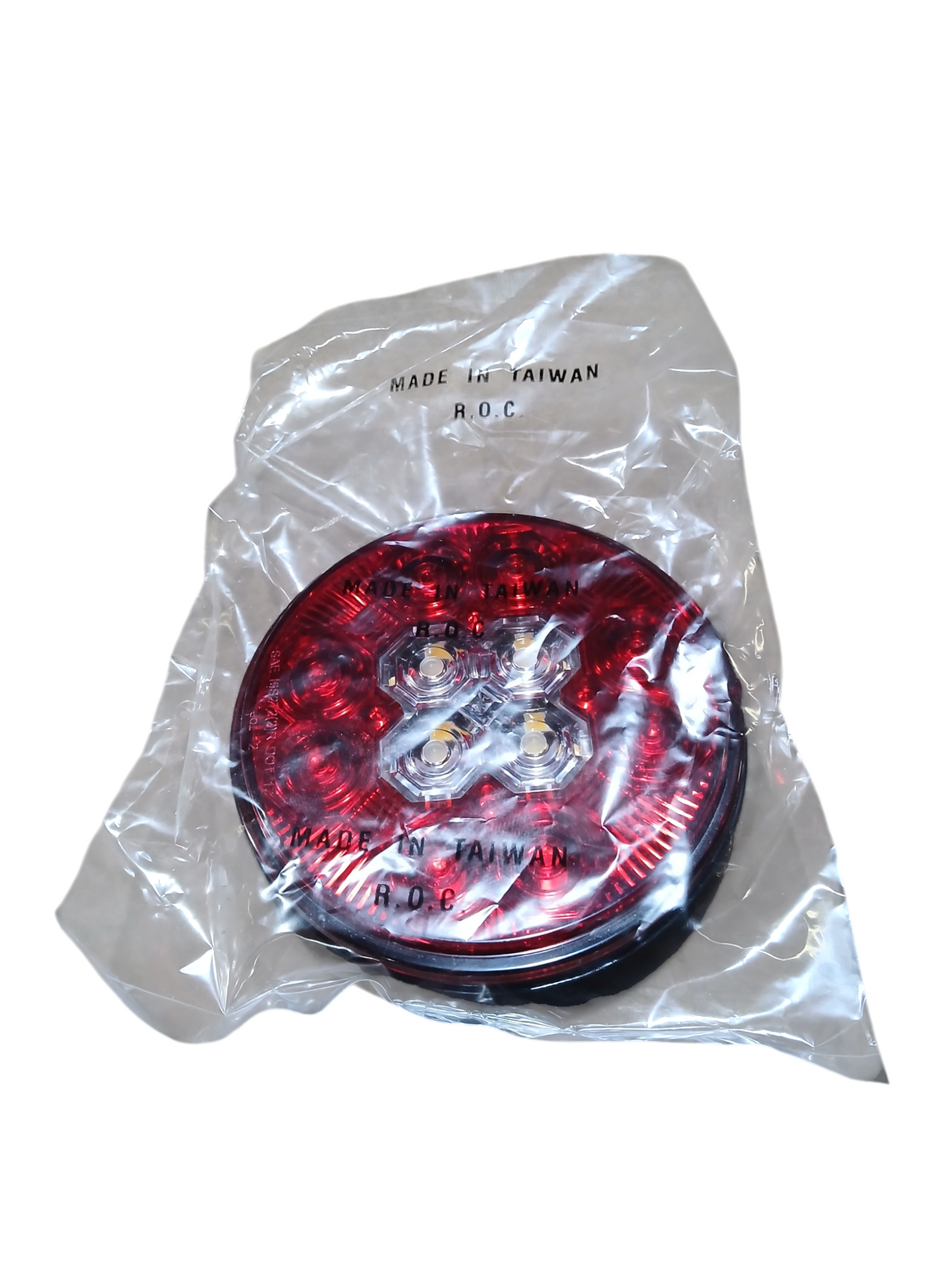 SMH SY1425RC 4" LED Stop Tail Turn Backup Light Red/Clear Lens - Freeman Liquidators