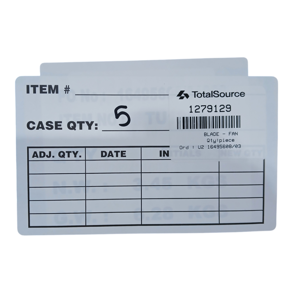 TotalSource, TY1279129, Forklift, Fan Blade for Toyota - Freeman Liquidators