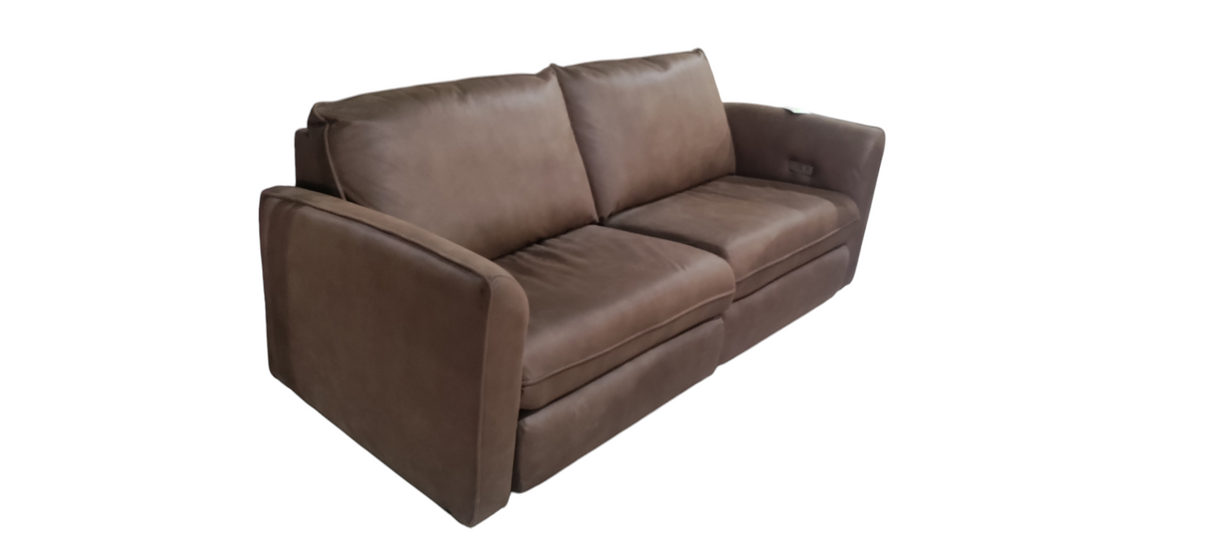 Brown, Microfiber, Power, Reclining, Loveseat, In-Store Pickup Only - Freeman Liquidators