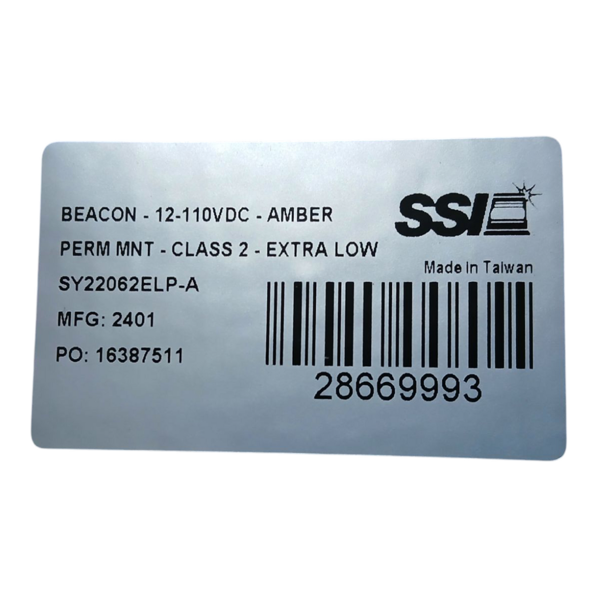 SMH SY22062ELP-A Amber, Beacon 12-110VDC Class 2 - Freeman Liquidators