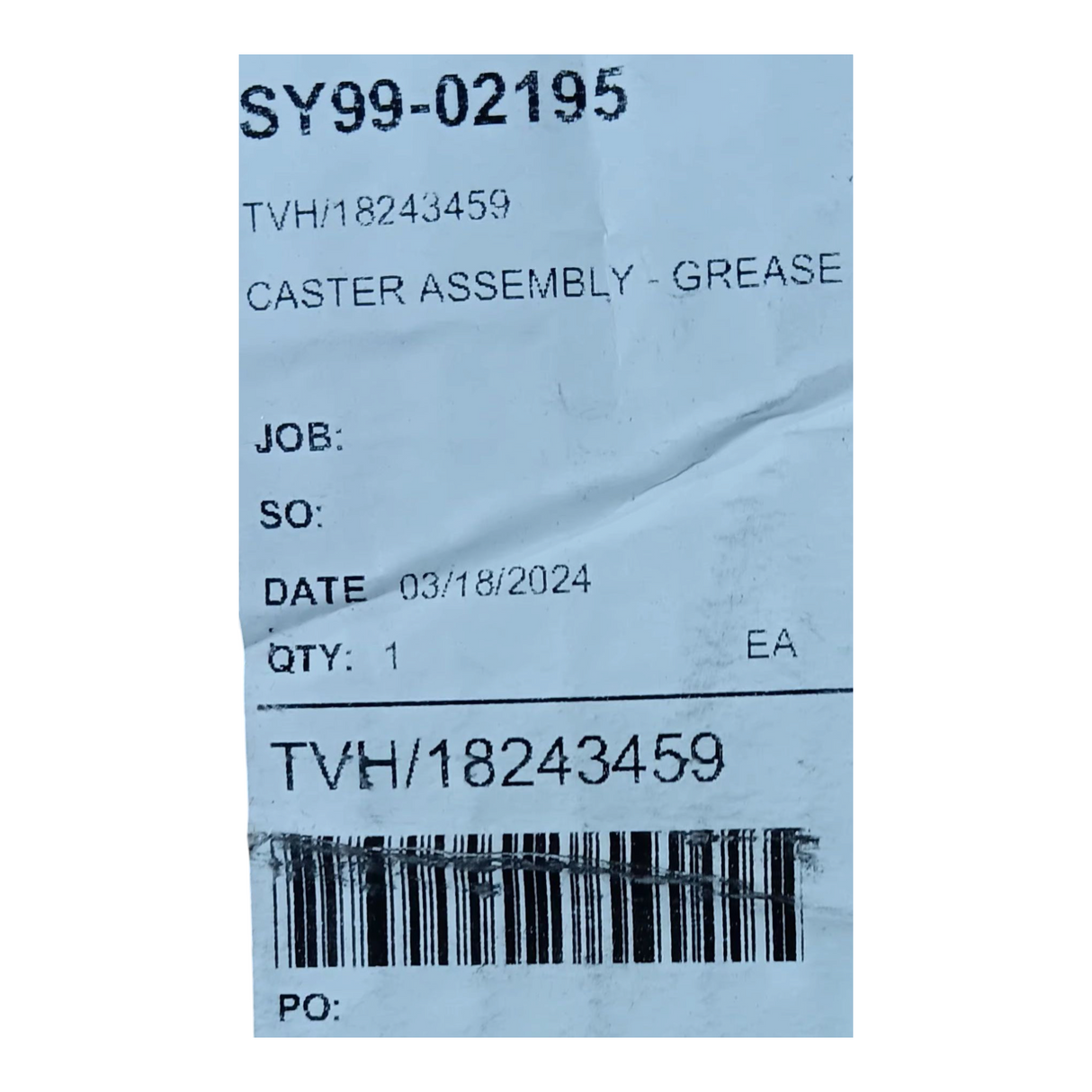 TotalSource 4" Swivel Caster Assembly for Yale Forklift 220020406 - Freeman Liquidators