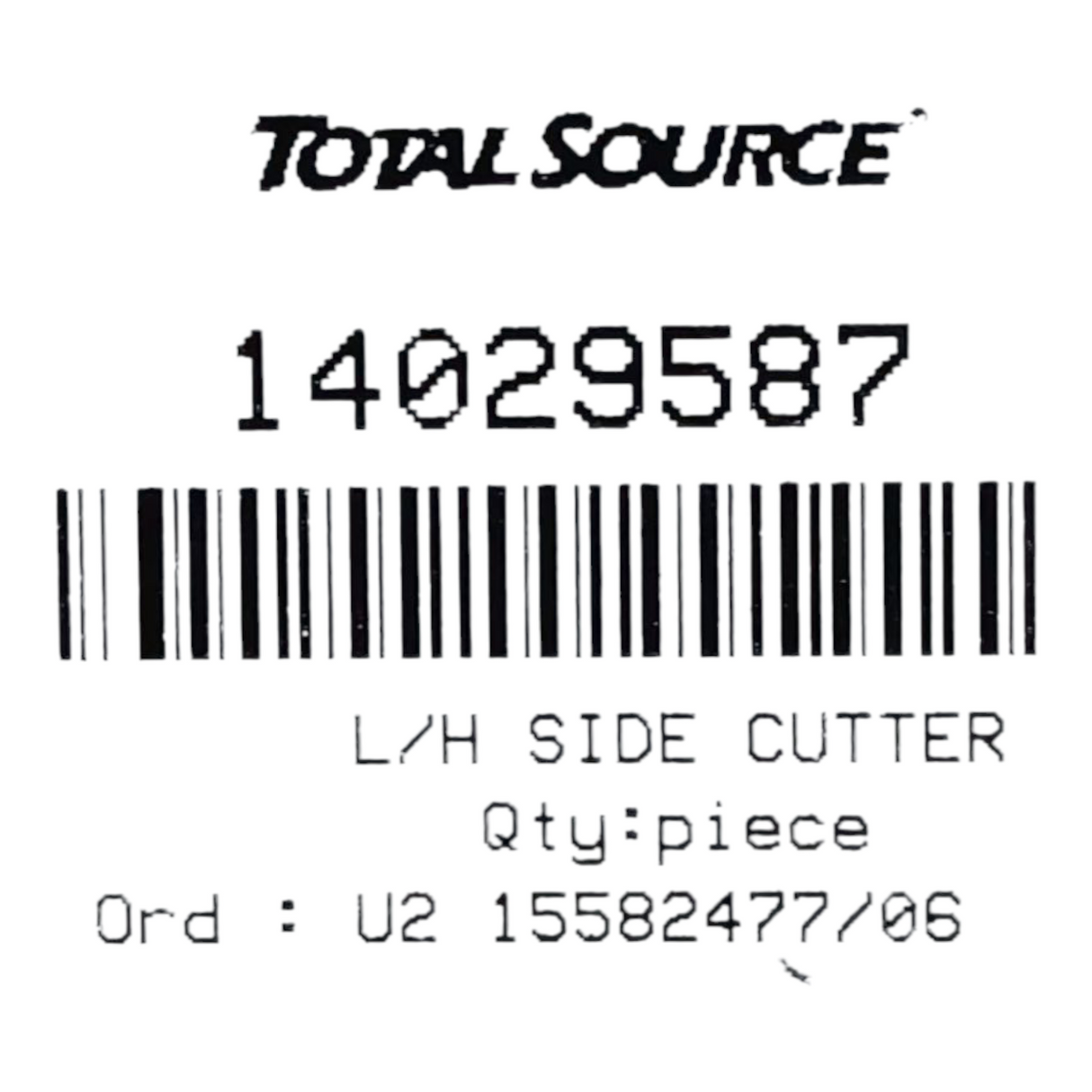 TotalSource, L/H Side Cutter, JCB 332/C4389 - Freeman Liquidators