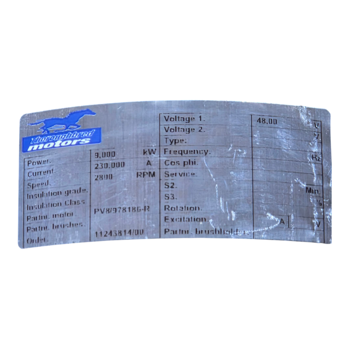 TotalSource, 188327, Rebuilt Electric Motor, 9kW, 230A, 2800RPM, 48V - Freeman Liquidators