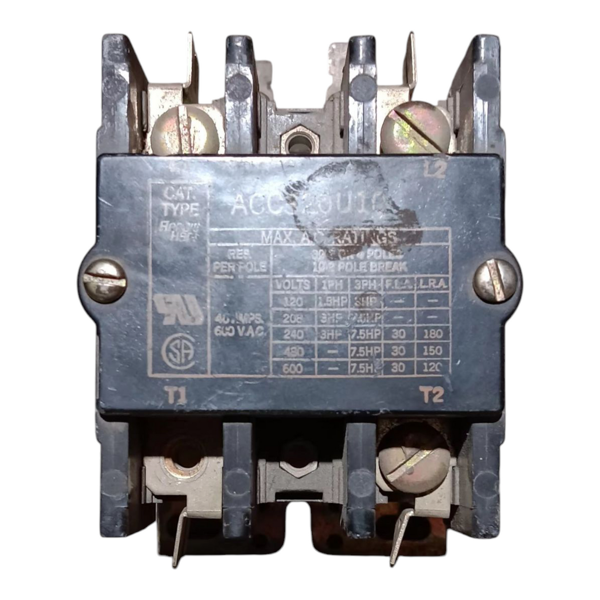 Arrow Hart, ACC320U10, Contactor, 10A, 110-120VAC, 50/60HZ - Freeman Liquidators