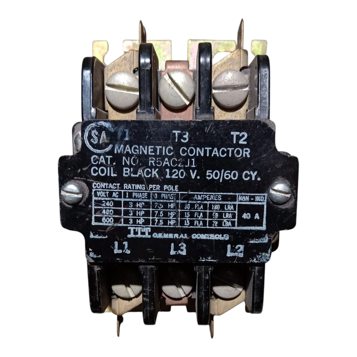 ITT General Controls, Magnetic Contactor, R5AC2J1 - Freeman Liquidators