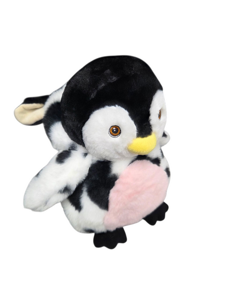 WishPet Pittsburgh Penguin in Cow Costume 11" Plush - Black/White