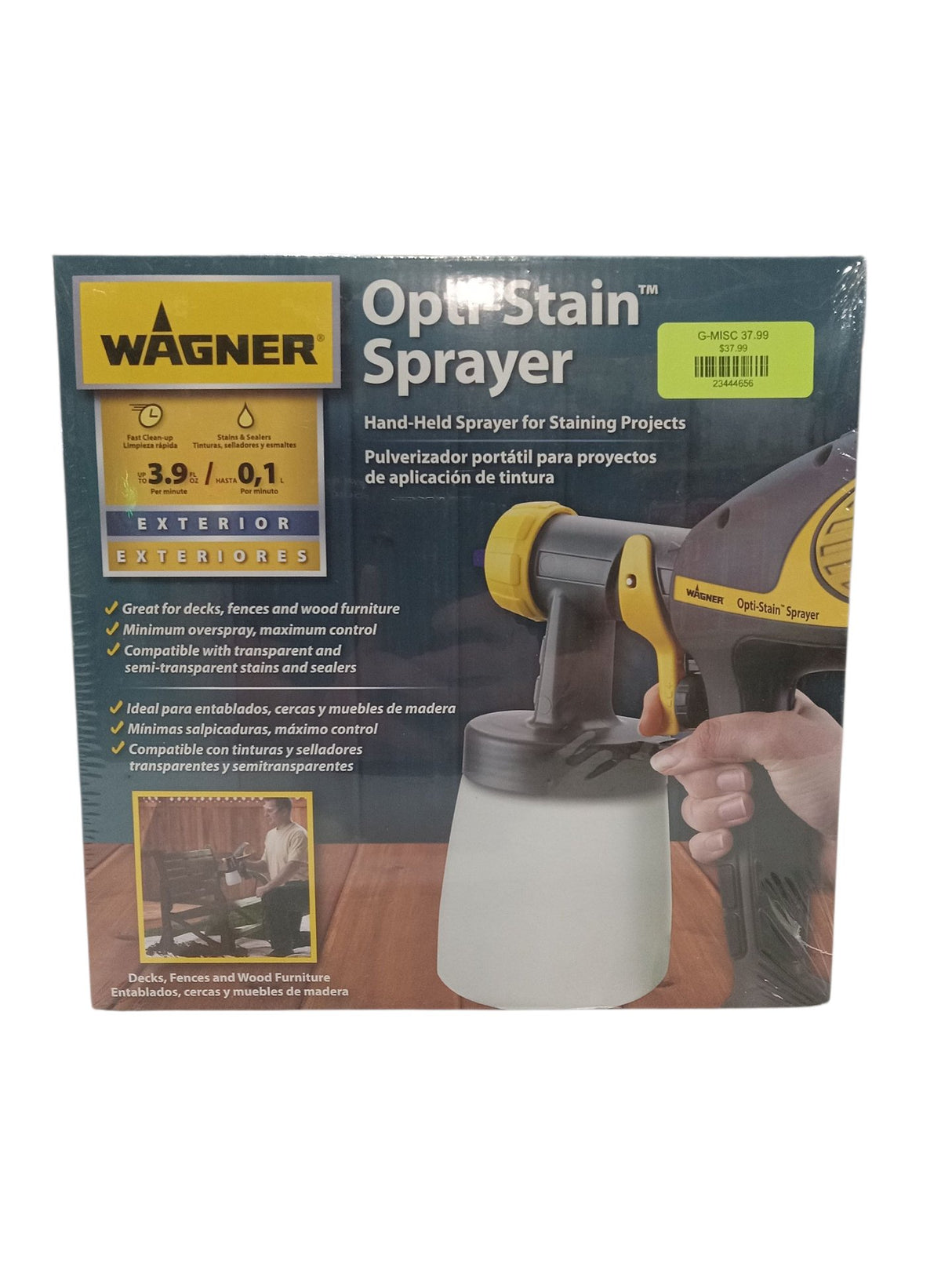 Wagner Spray Wagner Spray Opti-Stain HVLP Stain Sprayer 3 Patterns - Image 1
