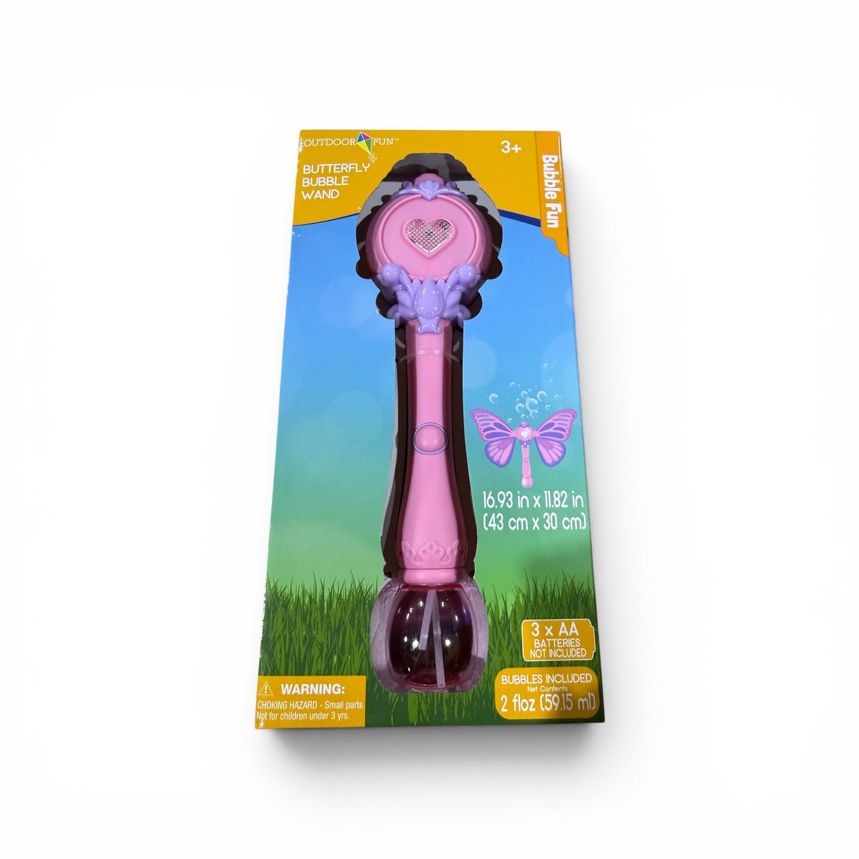 Butterfly Bubble Wand Pink