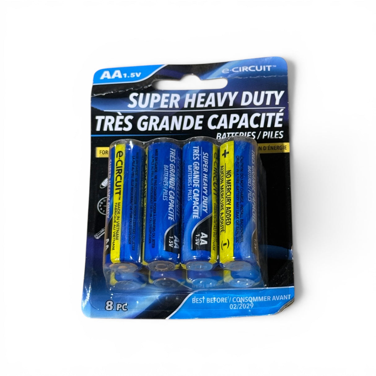 E-circuit AA batteries 8 pack
