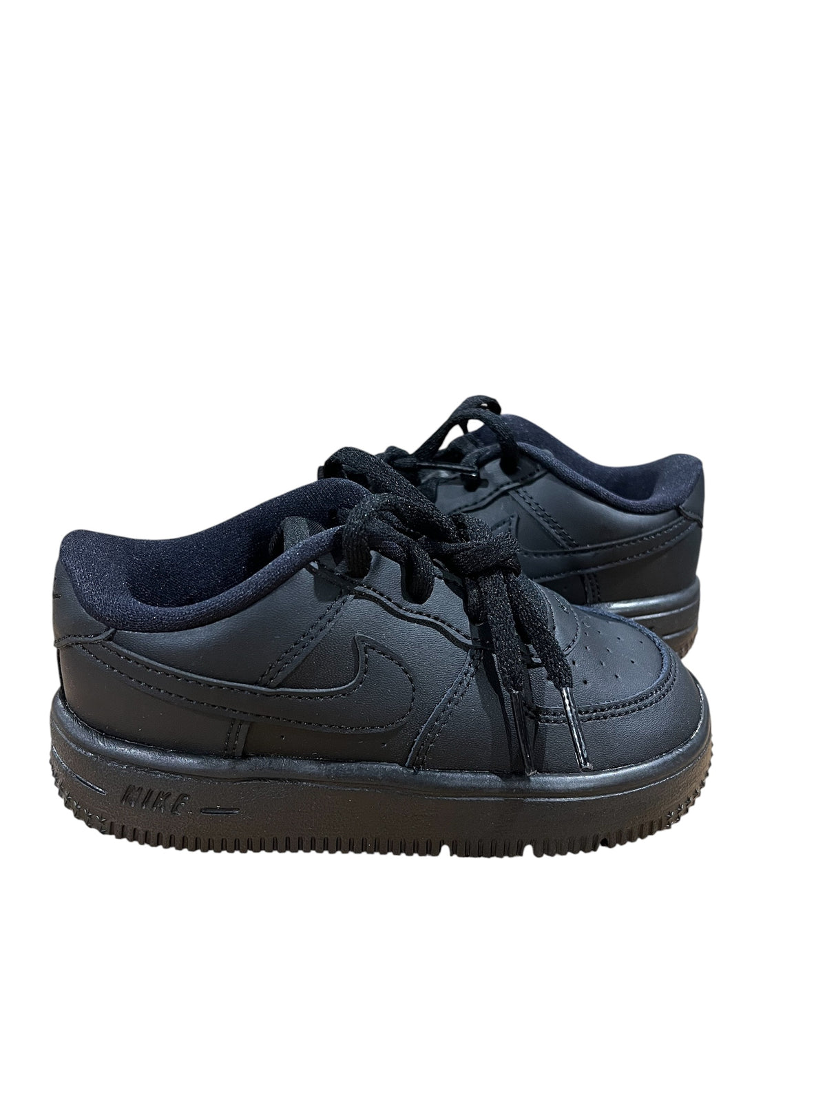 Nike, Kid's, Force 1, Low Lace, Tennis Shoes, Size 9, Black