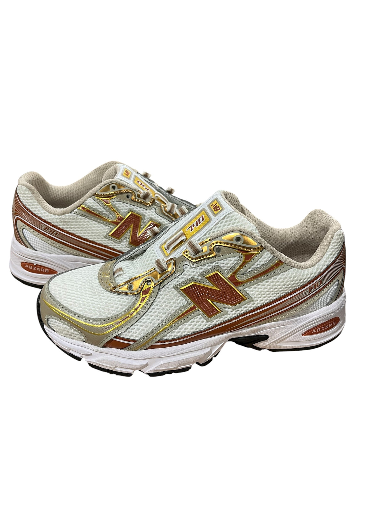 New Balance, Women’s, 740, White Cinnamon, Size 6.5, NO LACES, NO BOX