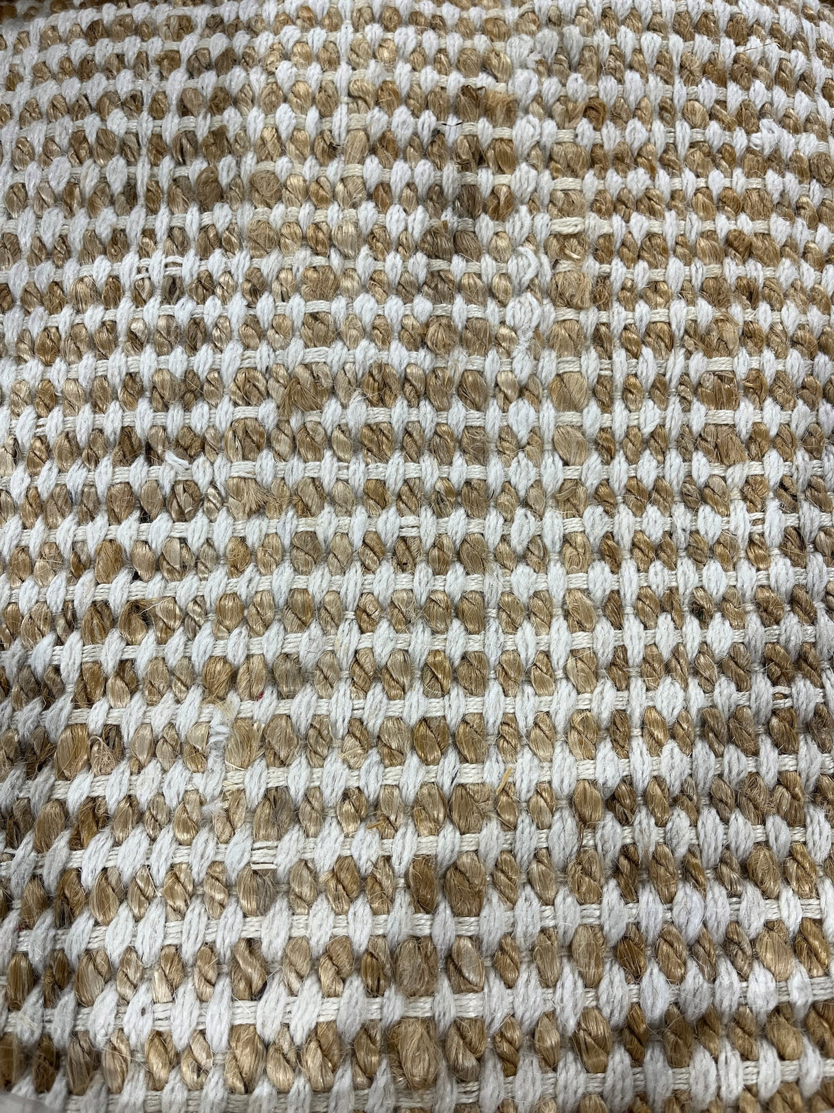 Rusvilla, Jute Rug, 9'x12', White/Natural